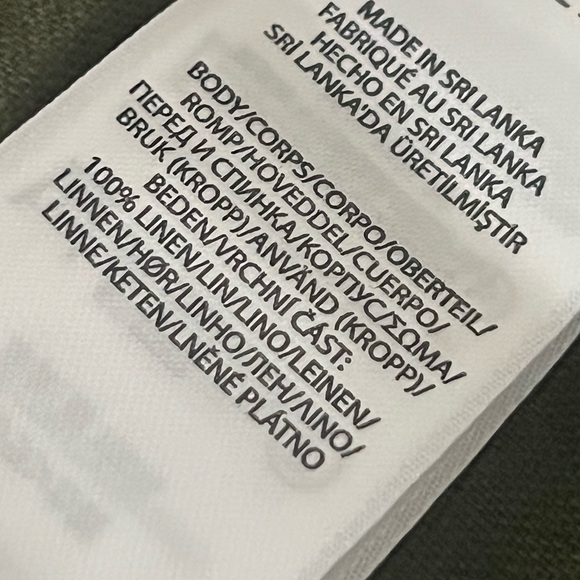 Polo Ralph Lauren Green 100% Linen Tie Waist Halter Top Small - Picture 8 of 9